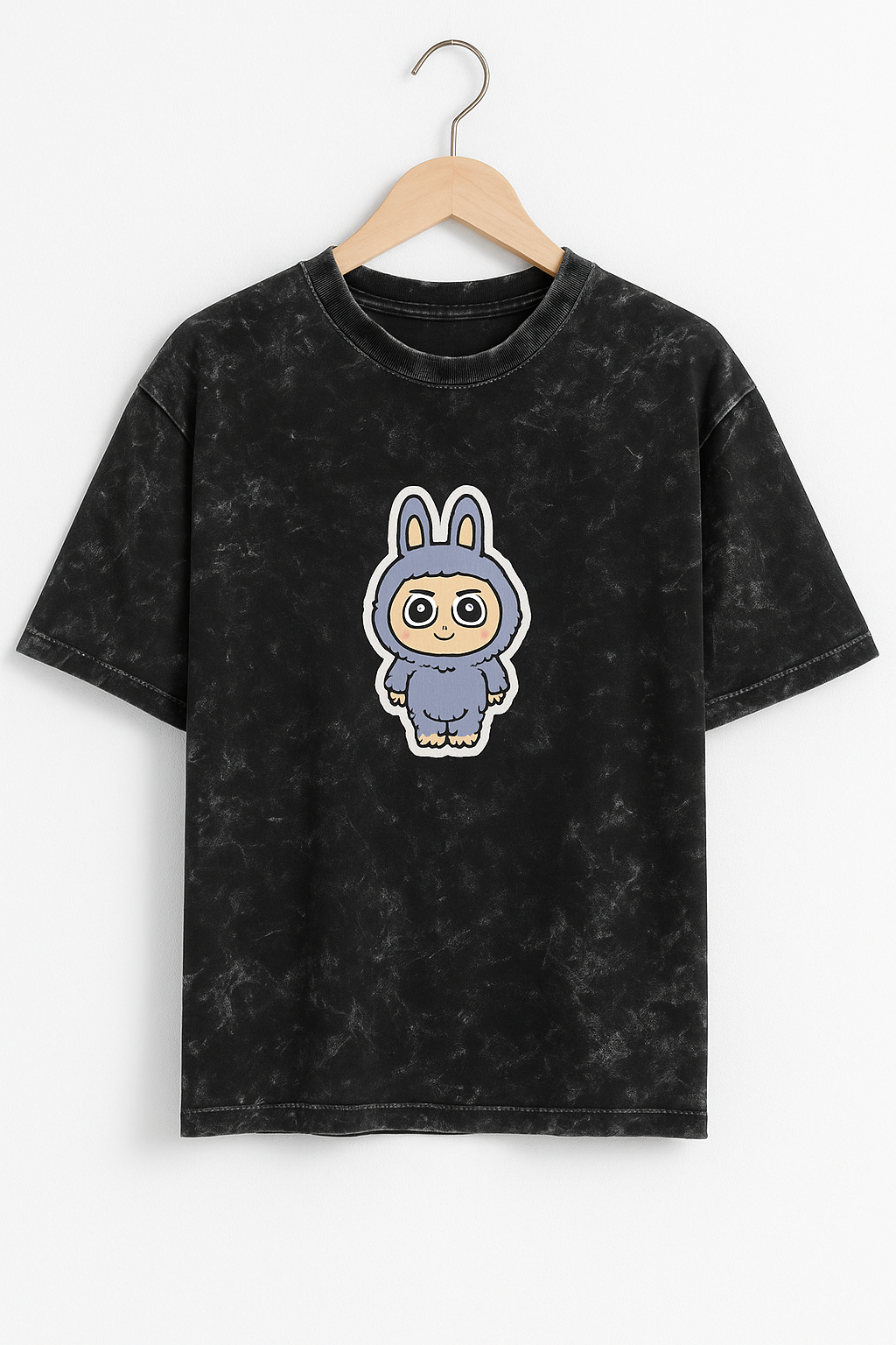 La Bubu Oversized acid washed T-Shirt – Cute Rebel Edition