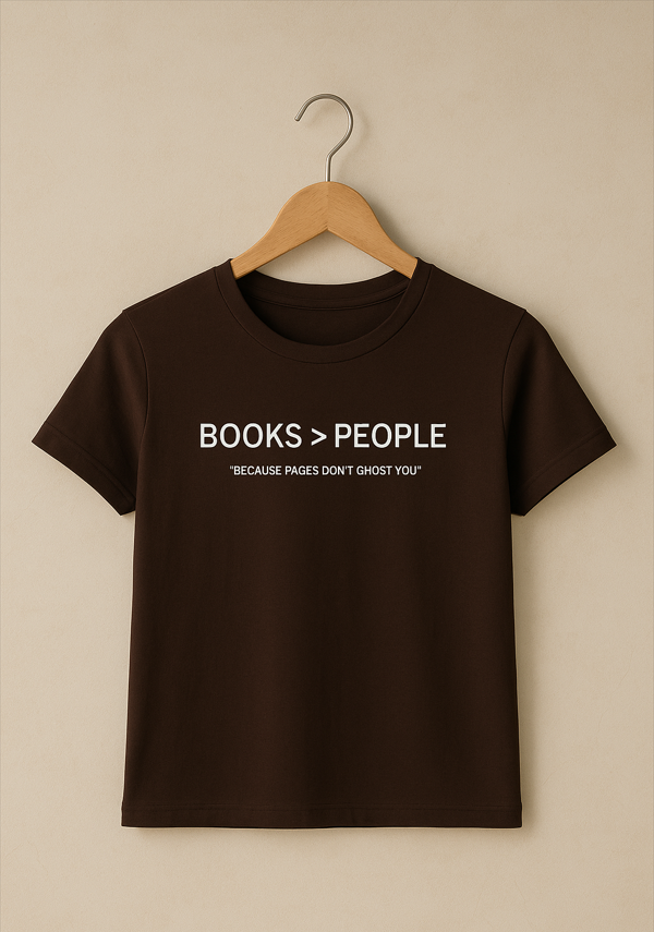 Books > People | Minimalist Unisex Quote Tee